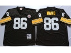 Pittsburgh Steelers #86 Hines Ward Black Throwback Football Jerseys