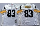 Pittsburgh Steelers #83 Heath Miller White Throwback Football Jerseys