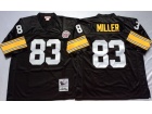 Pittsburgh Steelers #83 Heath Miller Black Throwback Football Jerseys