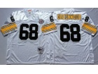 Pittsburgh Steelers #68 LC Greenwood White Throwback Football Jerseys