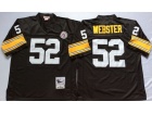 Pittsburgh Steelers #52 Mike Webster Black Throwback Football Jerseys