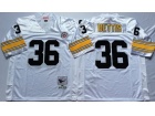 Pittsburgh Steelers #36 Jerome Bettis White Throwback Football Jerseys