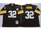 Pittsburgh Steelers #32 Franco Harris Black Throwback Football Jerseys