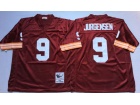 Washington Redskins #9 Sonny Jurgensen Red Throwback Football Jerseys