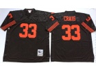 San Francisco 49ers #33 Roger Craig Black Throwback Football Jerseys