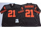 San Francisco 49ers #21 Deion Sanders Black Throwback Football Jerseys