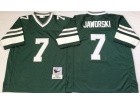 Philadelphia Eagles #7 Ron Jaworski Green Throwback Football Jerseys