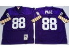 Minnesota Vikings #88 Alan Page Purple Throwback Football Jerseys