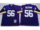 Minnesota Vikings #56 Chris Doleman Purple Throwback Football Jerseys