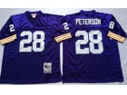 Minnesota Vikings #28 Adrian Peterson Purple Throwback Football Jerseys