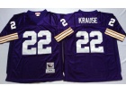 Minnesota Vikings #22 Paul Krause Purple Throwback Football Jerseys