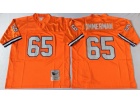 Danver Broncos #65 Gary Zimmerman Orange Throwback Football Jerseys