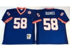 New York Giants #58 Carl Banks Blue Throwback Football Jerseys