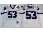 New York Giants #53 Harry Carson White Throwback Football Jerseys