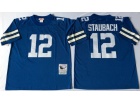 Dallas Cowboys #12 Roger Staubach Blue Throwback Football Jerseys