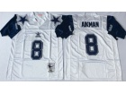 Dallas Cowboys #8 Troy Aikman White 1992 Throwback Football Jerseys