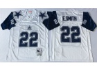 Dallas Cowboys #22 Emmitt Smith White 1992 Throwback Football Jerseys