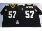 New Orleans Saints #57 Rickey Jackson Black Throwback Football Jerseys