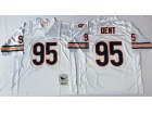 Chicago Bears #95 Richard Dent White Throwback Football Jerseys