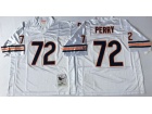 Chicago Bears #72 William Perry White Throwback Football Jerseys