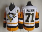 Pittsburgh Penguins #71 Evgeni Malkin White Yellow CCM New Style Jerseys