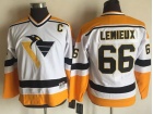 Youth Pittsburgh Penguins #66 Mario Lemieux White CCM Hockey Jersey