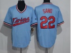 Minnesota Twins #22 Miguel Sano Blue Throwback Jersey