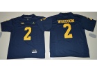 Jordan Brand Michigan Wolverines #2 Charles Woodson Blue College Football Limited Jersey