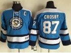 Youth Pittsburgh Penguins #87 Sidney Crosby Baby Blue CCM Red Hockey Jersey