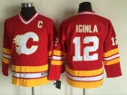 Youth Calgary Flames #12 Jarome Iginla Red CCM Hockey Jersey