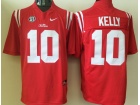 Ole Miss Rebels #10 Chad Kelly Red College Football Jerseys