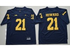 Jordan Brand Michigan Wolverines #21 Desmond Howard Blue College Football Limited Jersey