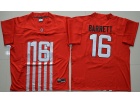 2016 Ohio State Buckeyes #16 J.T. Barrett Red Alternate Elite College Football Limited Jerseys