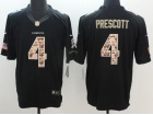 Dallas Cowboys #4 Dak Prescott Black Salute To Service Limited Football Jersey