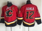 Youth Calgary Flames #12 Jarome Iginla Red CCM Hockey Jersey