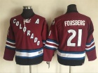 Youth Colorado Avalanche #21 Forsberg Red CCM Hockey Jersey