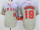 Los Angeles Angels #19 Andrelton Simmons Grey Cool Base Jerseys