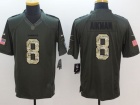 Dallas Cowboys #8 Troy Aikman Green Salute To Service Limited Football Jerseys