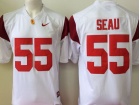 USC Trojans #55 Junior Seau White Limited College Football Jerseys