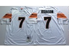 Cincinnati Bengals #7 Bommer Esiason White Throwback Jersey