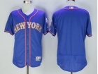 New York Mets Blank Blue With Grey Number 2016 Flexbase Jerseys