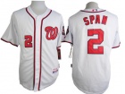 Washington Nationals #2 Denard Span White Cool Base Jersey