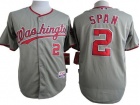 Washington Nationals #2 Denard Span Grey Cool Base Jersey