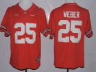 Ohio State Buckeyes #25 Mike Weber Red Limited Football Jersey