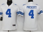 Women Dallas Cowboys #4 Dak Prescott White Limited Football Jersey