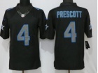 Dallas Cowboys #4 Dak Prescott Black Impact Limited Football Jersey