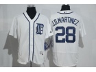 Detroit Tigers #28 J.D. Martinez White Flexbase Jersey