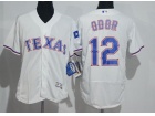 Texas Rangers #12 Rougned Odor White Flexbase Jersey