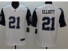 Dallas Cowboys # 21 Ezekiel Elliott White Rush Limited Football Jersey