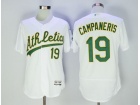 Oakland Athletics #19 Bert Campaneris White Flexbase Jerseys